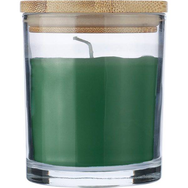 Bougie parfumée vert personnalisable avec logo – réf. VA891-06