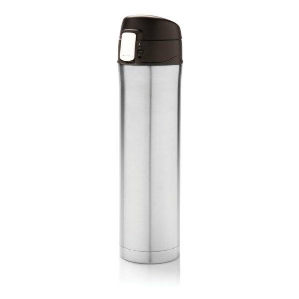 Bouteille 450ml EASY LOCK en plastique RCS argent personnalisable