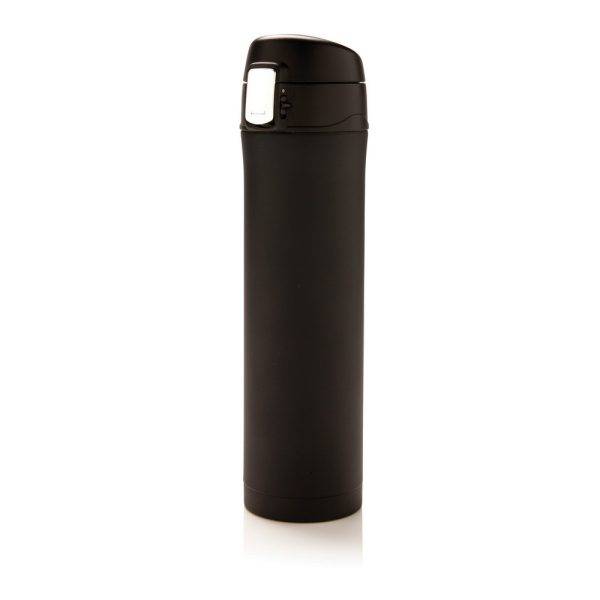 Bouteille 450ml EASY LOCK en plastique RCS noir personnalisable