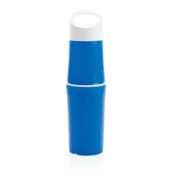 Bouteille BE O Bouteille Sport bleu personnalisable avec logo