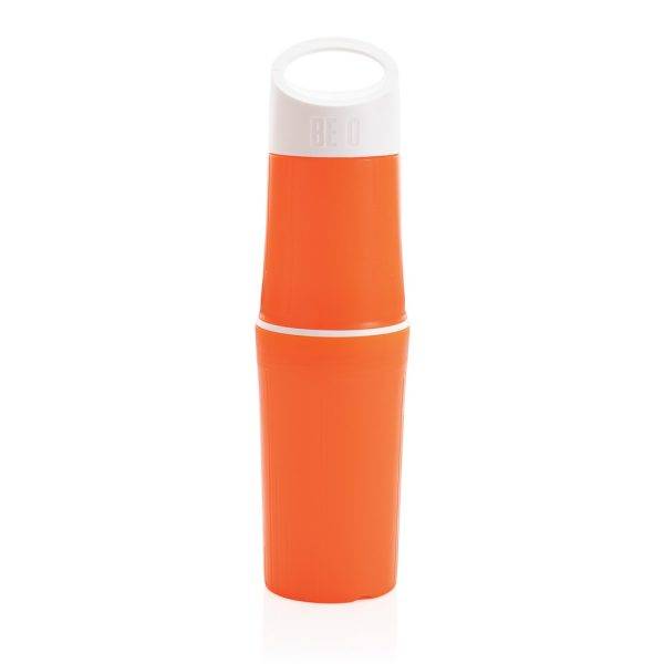 Bouteille BE O Bouteille Sport orange personnalisable avec logo