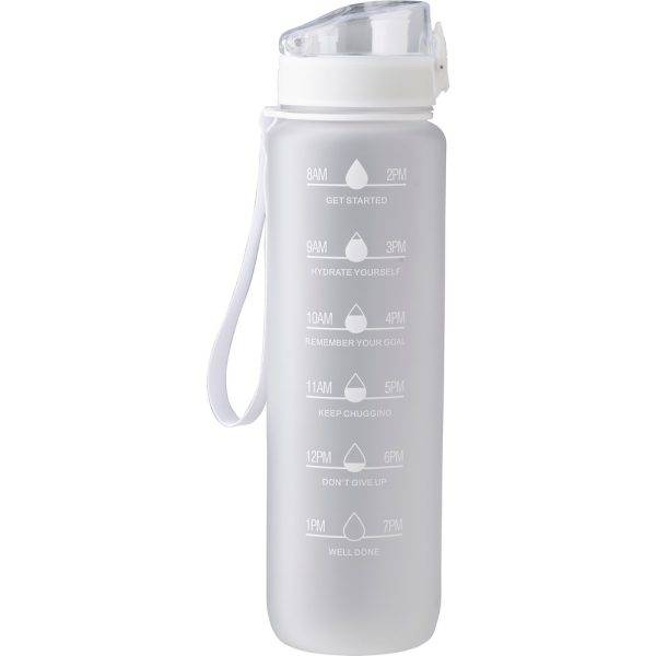 Bouteille de motivation RPET 1000 ml neutre personnalisable avec logo