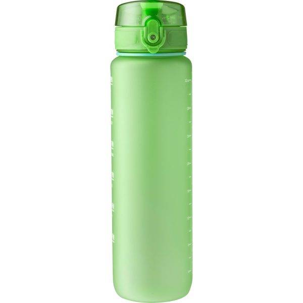 Bouteille de motivation RPET 1000 ml vert personnalisable avec logo
