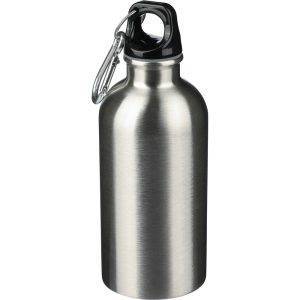 Bouteille de sport 400 ml argent personnalisable avec logo