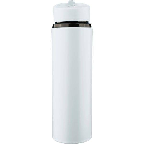 Bouteille de sport 500 ml blanc personnalisable avec logo
