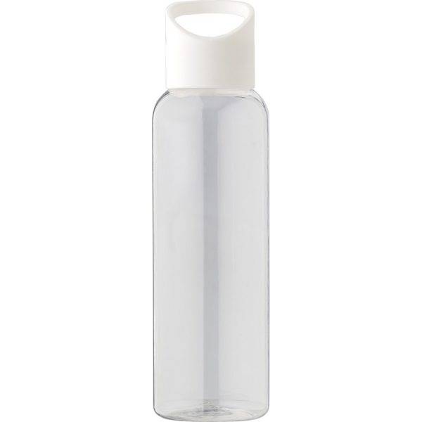 Bouteille de sport 500 ml en RPET blanc personnalisable avec logo