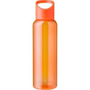 Bouteille de sport 500 ml en RPET orange personnalisable avec logo