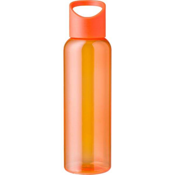 Bouteille de sport 500 ml en RPET orange personnalisable avec logo