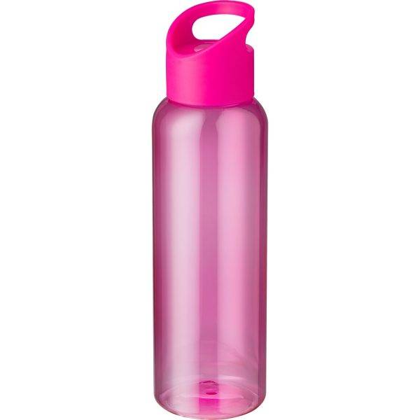 Bouteille de sport 500 ml en RPET rose personnalisable avec logo