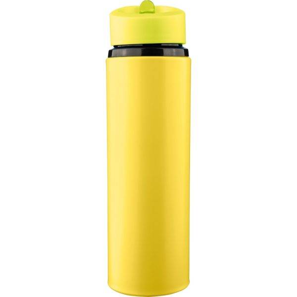 Bouteille de sport 500 ml jaune personnalisable avec logo