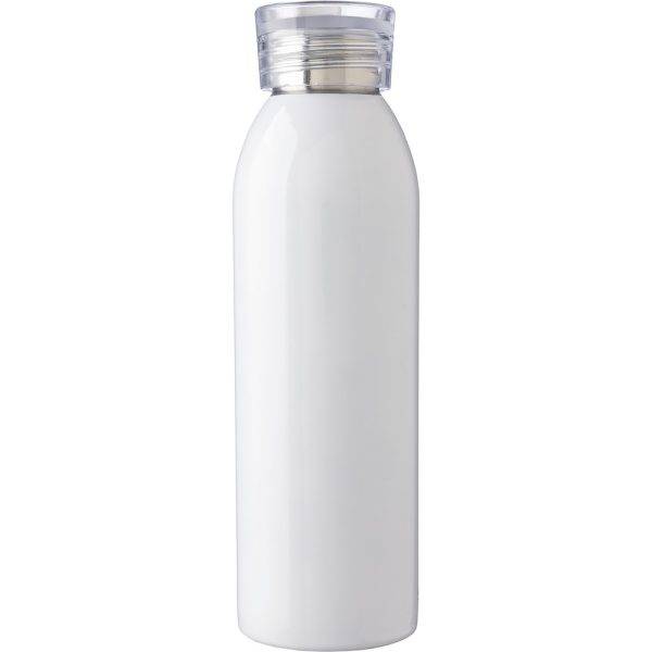 Bouteille de sport 650 ml blanc personnalisable avec logo
