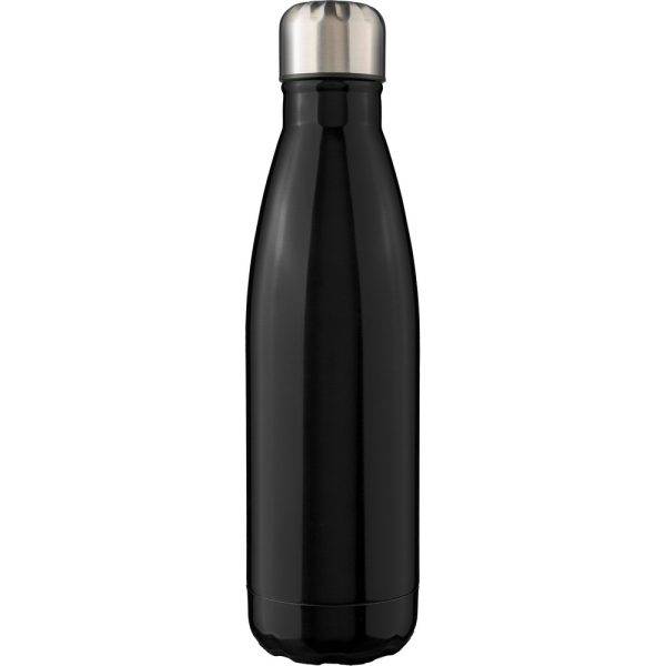 Bouteille de sport 650 ml noir personnalisable avec logo – réf. VA433-03