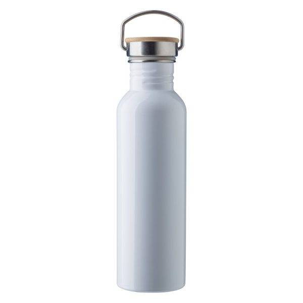 Bouteille de sport 700 ml blanc personnalisable avec logo
