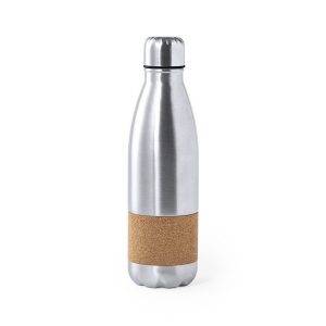Bouteille de sport 750 ml argent personnalisable avec logo