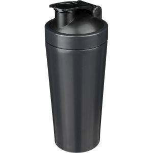 Bouteille de sport 750 ml, shaker noir personnalisable avec logo