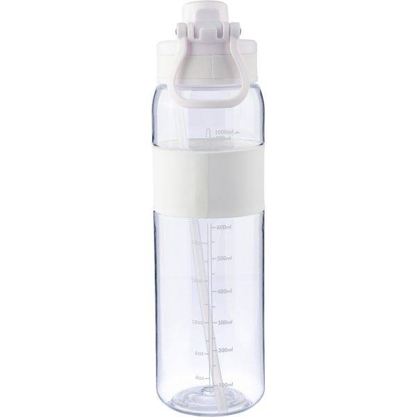Bouteille de sport 900 ml blanc personnalisable avec logo