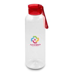 Bouteille de sport RPET 500 ml Suna rouge personnalisable avec logo