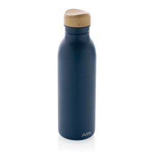 Bouteille d'eau 600ml en acier Avira Alcor RCS bleu personnalisable
