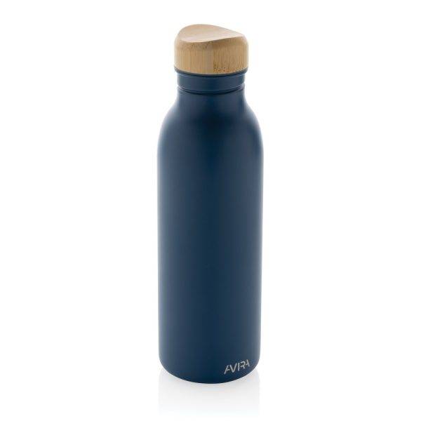 Bouteille d'eau 600ml en acier Avira Alcor RCS bleu personnalisable