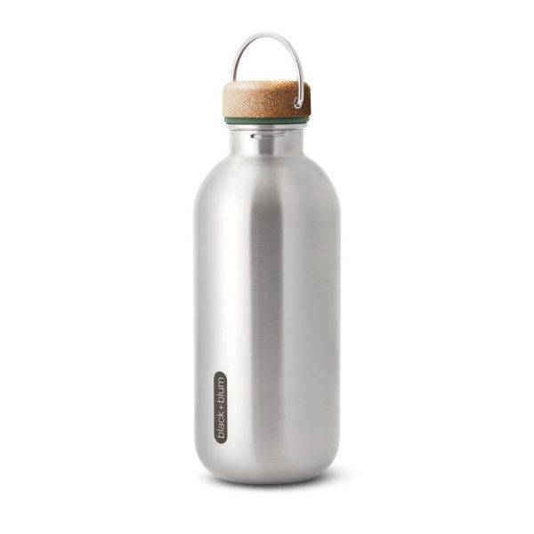 Bouteille d'eau 600ml en acier Black+Blum olive green personnalisable