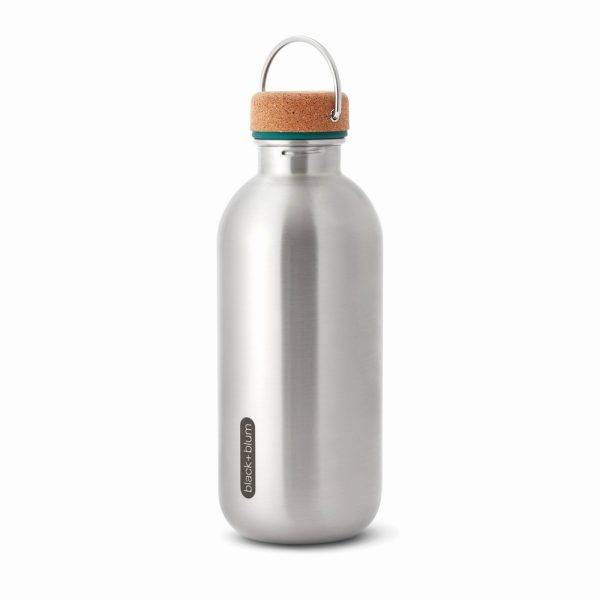 Bouteille d'eau 600ml en acier Black+Blum vert personnalisable