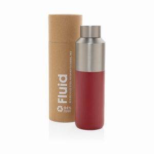 Bouteille d'eau 600ml en acier recyclé certifiée RCS personnalisable – réf. P437.0724