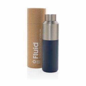Bouteille d'eau 600ml en acier recyclé certifiée RCS personnalisable – réf. P437.0725