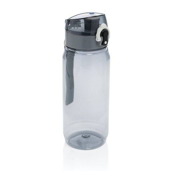 Bouteille d'eau 600ml étanche en rPET RCS Yide noir personnalisable