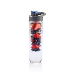Bouteille d’eau à infusion bleu personnalisable avec logo