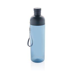 Bouteille d'eau étanche 600ml en rPET RCS Impact bleu personnalisable – réf. P437.010
