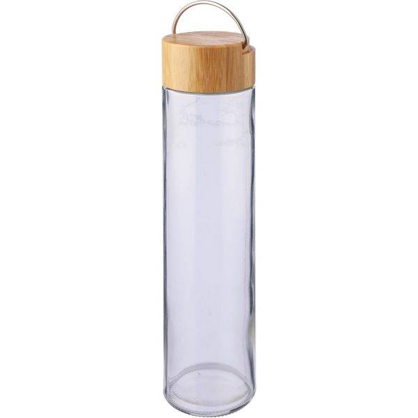 Bouteille en verre 500 ml brun personnalisable avec logo