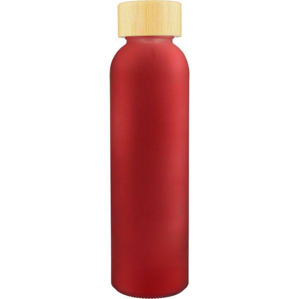Bouteille en verre 500 ml rouge personnalisable avec logo – réf. VB111-05