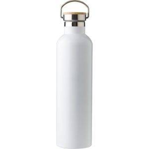 Bouteille isotherme 1000 ml blanc personnalisable avec logo