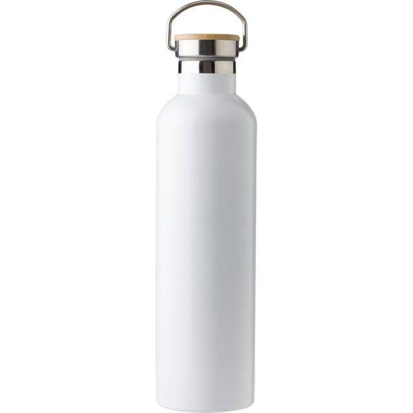 Bouteille isotherme 1000 ml blanc personnalisable avec logo