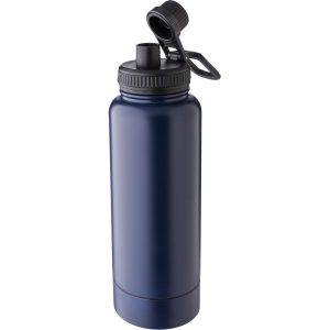 Bouteille isotherme 1000 ml bleu marine personnalisable avec logo
