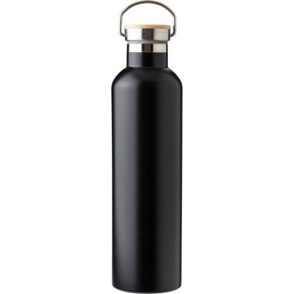 Bouteille isotherme 1000 ml noir personnalisable avec logo