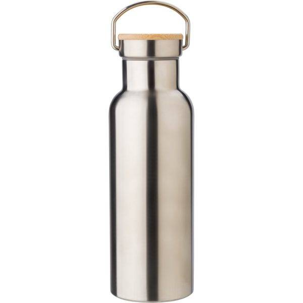 Bouteille isotherme 500 ml argent personnalisable avec logo – réf. V4864-32