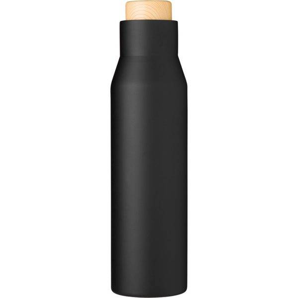 Bouteille isotherme 500 ml noir personnalisable avec logo – réf. V1175-03