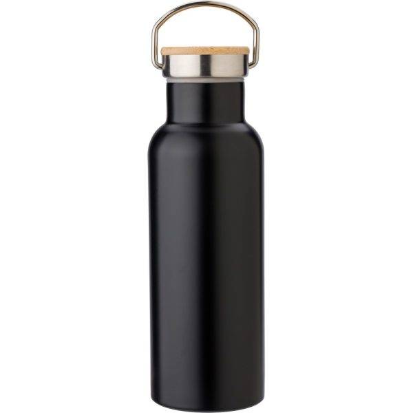 Bouteille isotherme 500 ml noir personnalisable avec logo