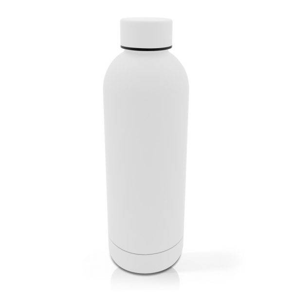 Bouteille isotherme 500 ml | Terryl blanc personnalisable avec logo