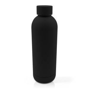 Bouteille isotherme 500 ml | Terryl noir personnalisable avec logo