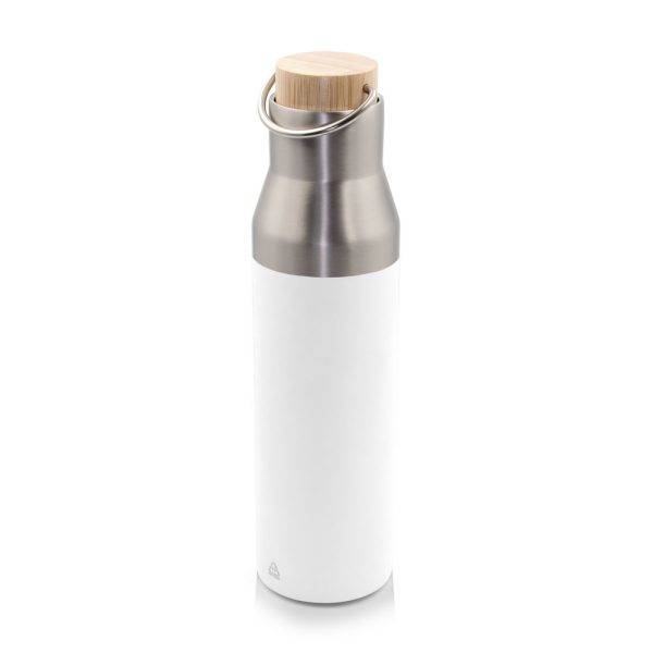 Bouteille isotherme 550 ml Zah blanc personnalisable avec logo