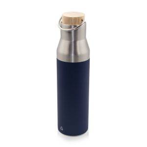 Bouteille isotherme 550 ml Zah bleu marine personnalisable avec logo