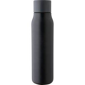 Bouteille isotherme 600 ml noir personnalisable avec logo – réf. VA852-03