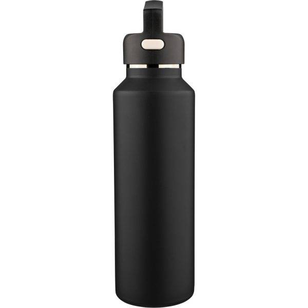 Bouteille isotherme 600 ml noir personnalisable avec logo – réf. VB108-03