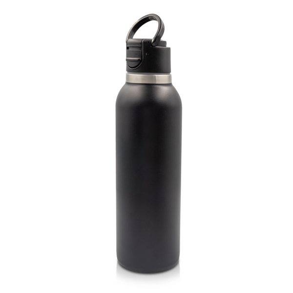 Bouteille isotherme 700 ml Air Gifts Marcelo noir personnalisable