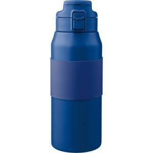 Bouteille isotherme de 800 ml bleu marine personnalisable avec logo