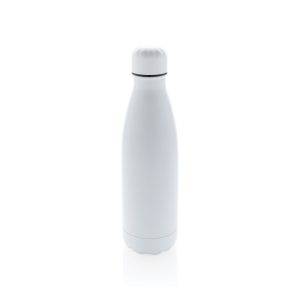 Bouteille isotherme en acier 500ml blanc personnalisable avec logo
