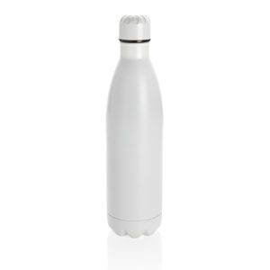 Bouteille isotherme en acier 750ml blanc personnalisable avec logo