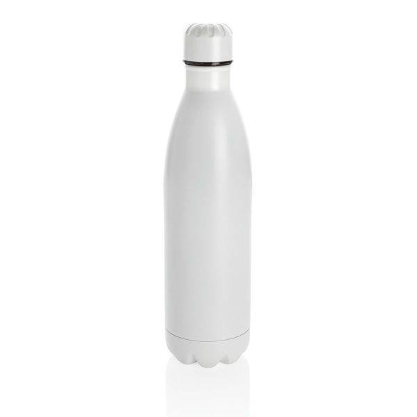 Bouteille isotherme en acier 750ml blanc personnalisable avec logo